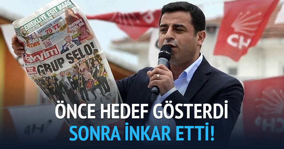 Gazetecileri hedef gösteren Demirtaş inkar etti!