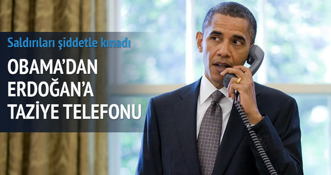 Obama’dan Erdoğan’a taziye telefonu