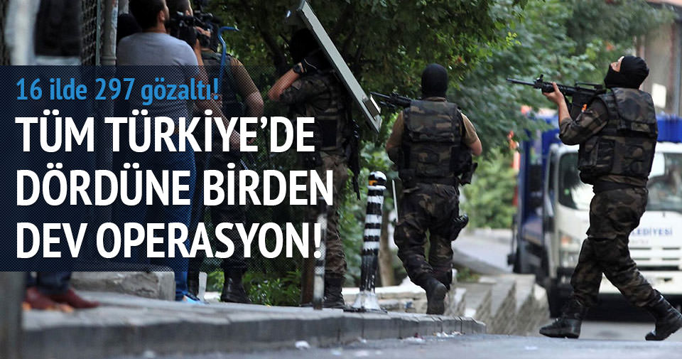 Türkiye'de dev terör operasyonu