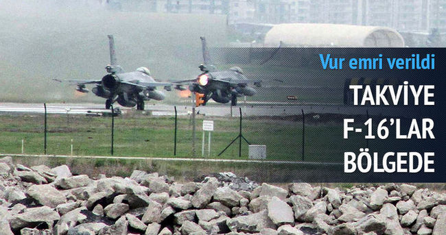 Vur emri verildi! F16’lar Diyarbakır’da