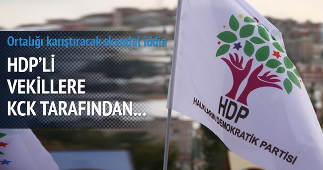 HDP ve KCK terör örgütüyle ilgili skandal iddia