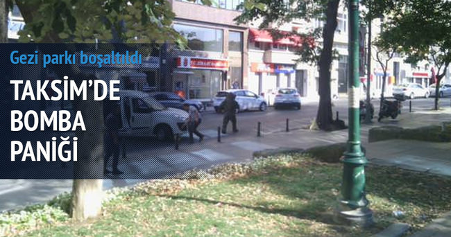 Taksim’de bomba ihbarı
