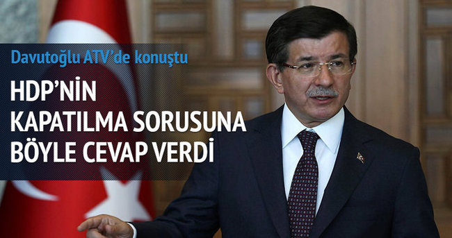 Davutoğlu: Parti kapatmaya ilkesel olarak karşıyım