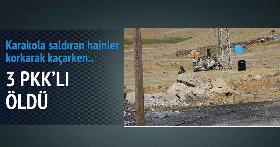 Karakola saldıran PKK’lıların kaçtığı araç takla attı: 3 ölü
