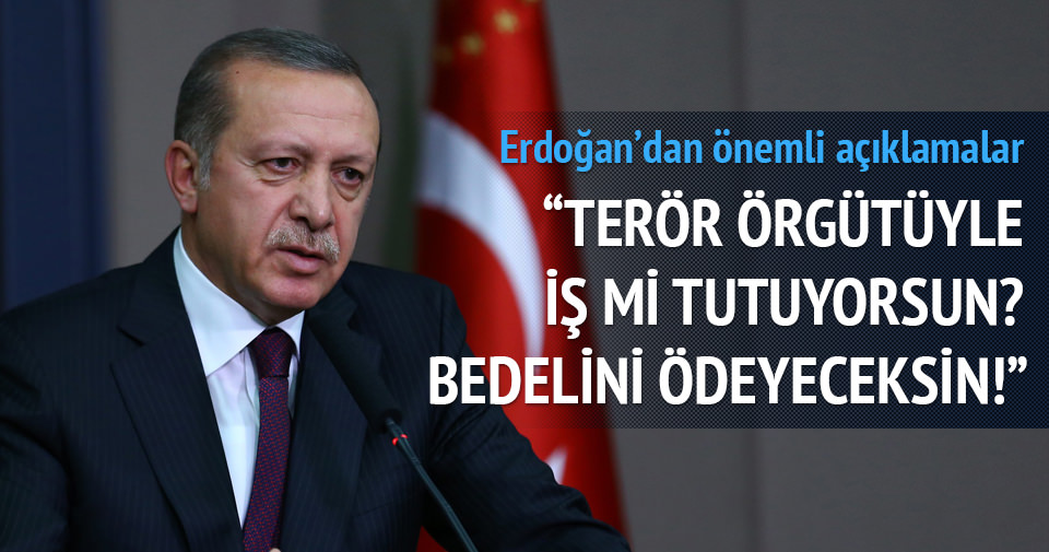 Erdoğan: Geri adım söz konusu değil