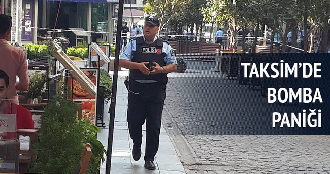 Taksim’de bomba paniği