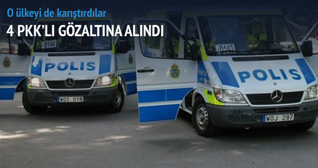 İsveç’te 4 PKK’lı gözaltına alındı