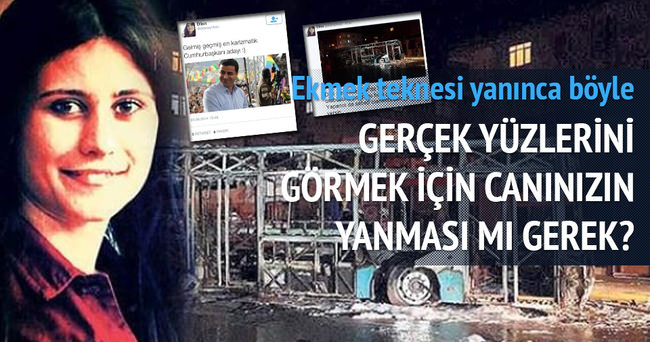 Otobüsleri yakılan HDP’li genç kız isyan etti