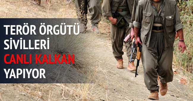 PKK sivilleri canlı kalkan yapıyor