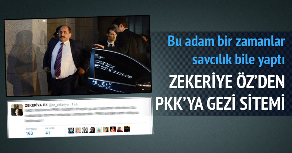Zekeriya Öz’den PKK’ya gezi sitemi!