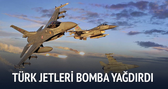 Türk jetleri bomba yağdırdı!