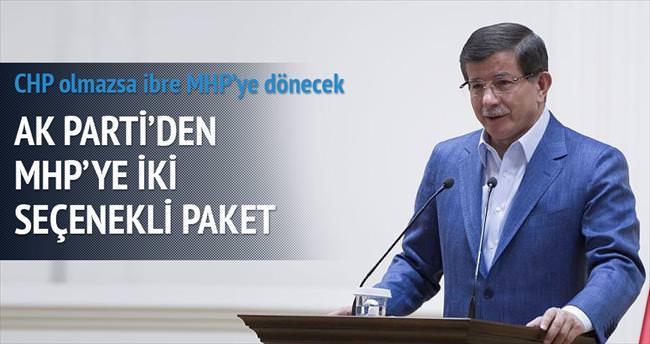 AK Parti’den MHP’ye iki seçenekli paket