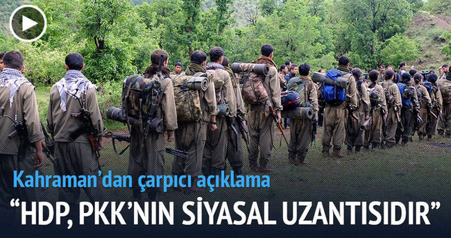 İsmail Kahraman: HDP, PKK’nın siyasal uzantısıdır