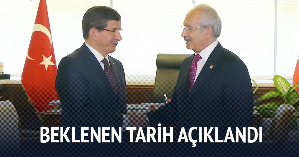 Davutoğlu ve Kılıçdaroğlu Pazartesi görüşecek