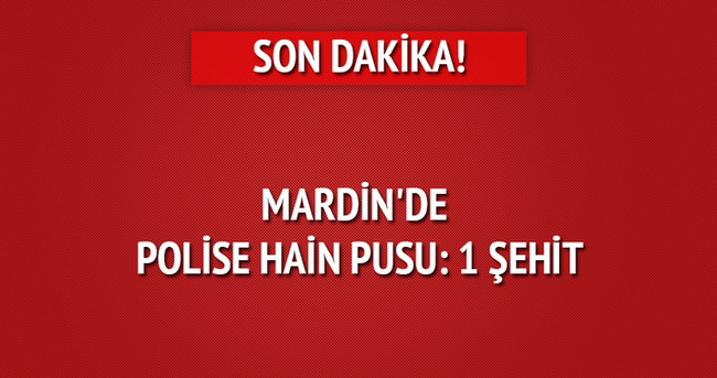 Mardin’de polise hain pusu: 1 şehit