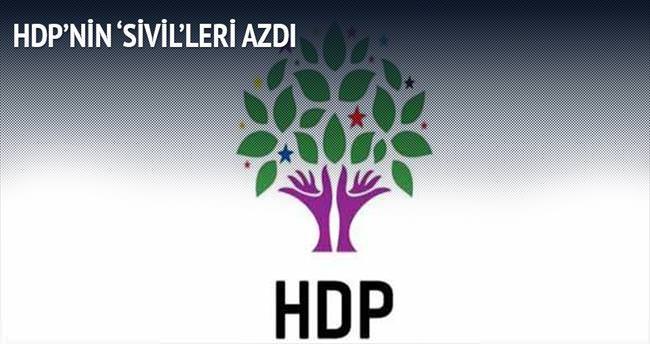 HDP'nin 'sivil'leri azdı