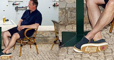 Cameron’un ayakkabıları İngiltere’de günün konusu oldu