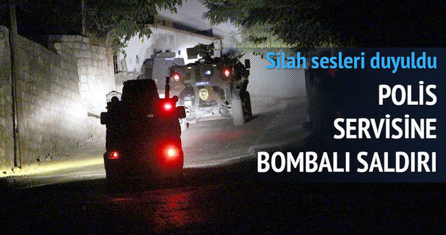 Şırnak’ta polis servisine bombalı saldırı!