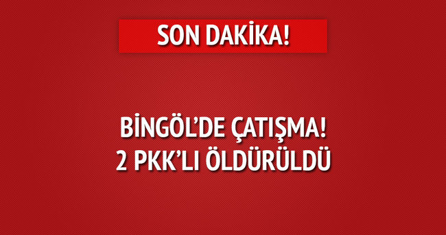 Bingöl’de çatışma! 2 PKK’lı öldürüldü