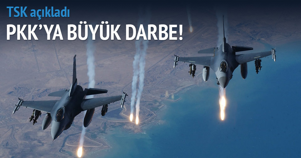 PKK’ya hava operasyonu: 17 hedef vuruldu