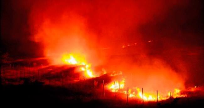 Gaziantep’te anız yangını