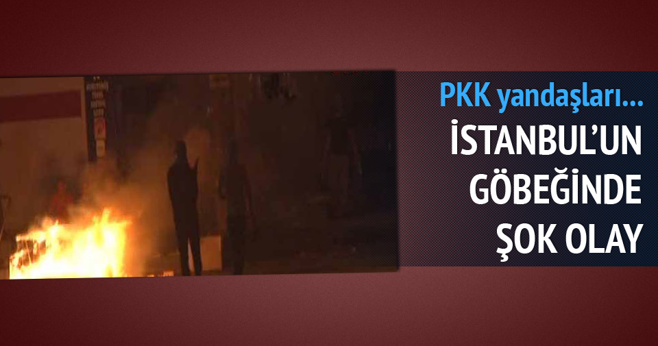 Ataşehir‘de PKK yandaşları olay çıkardı