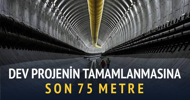 Avrasya Tüneli’nde son 75 metre