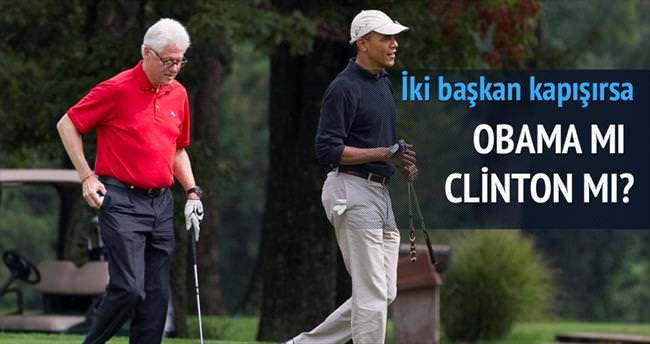 Obama ve Clinton golfte buluştu