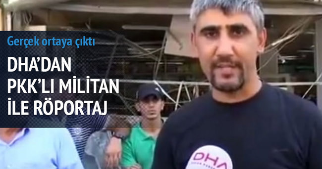 PKK’lı terörist yöre halkı gibi röportaj verdi