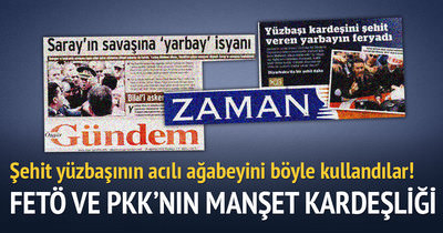 PKK’nın gazetesi şehit abisi yarbayı manşet yaptı