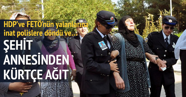 Şehit polise Mardin’de Kürtçe ağıt