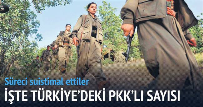 Türkiye’deki PKK’lı sayısı: 2 bin 500