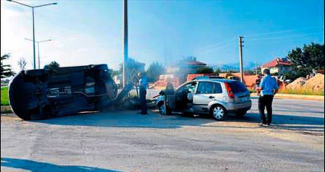 Isparta’da kaza: 5 kişi yaralandı