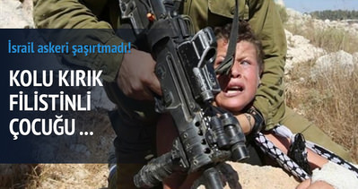 İsrail askerinden Filistinli çocuğa işkence