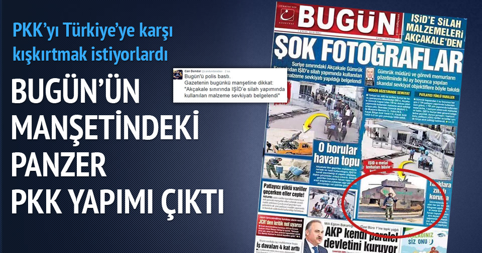 Bugün gazetesi IŞİD dedi, YPG çıktı!