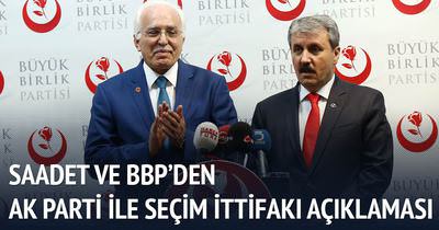 BBP ve SP, AK Parti’yle ittifaka kapıları kapatmadı