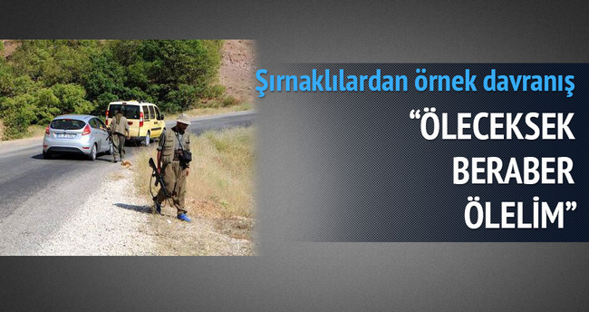 Şırnaklılar, PKK’ya karşı askere siper oldu