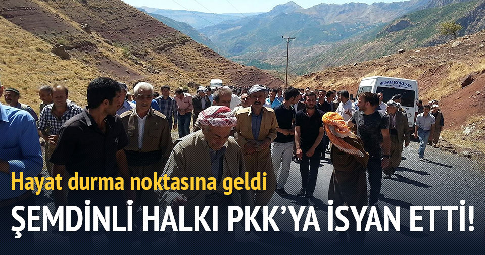 Şemdinli halkı PKK’ya isyan etti!