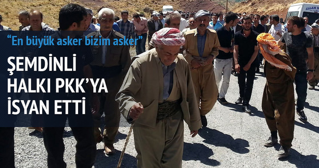 Şemdinli halkı PKK’ya isyan etti!
