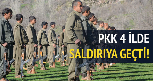 PKK dört ilde saldırıya geçti!