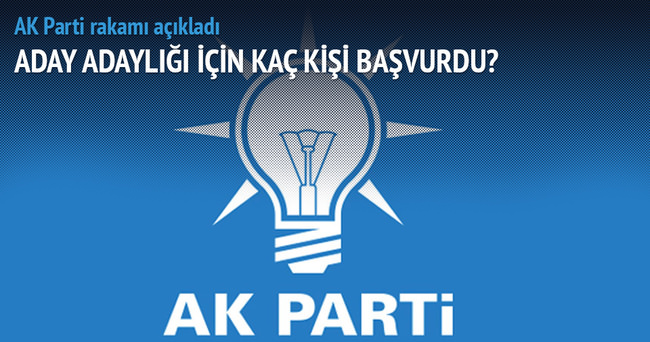 AK Parti’ye aday adaylık için 3 bin 656 başvuru