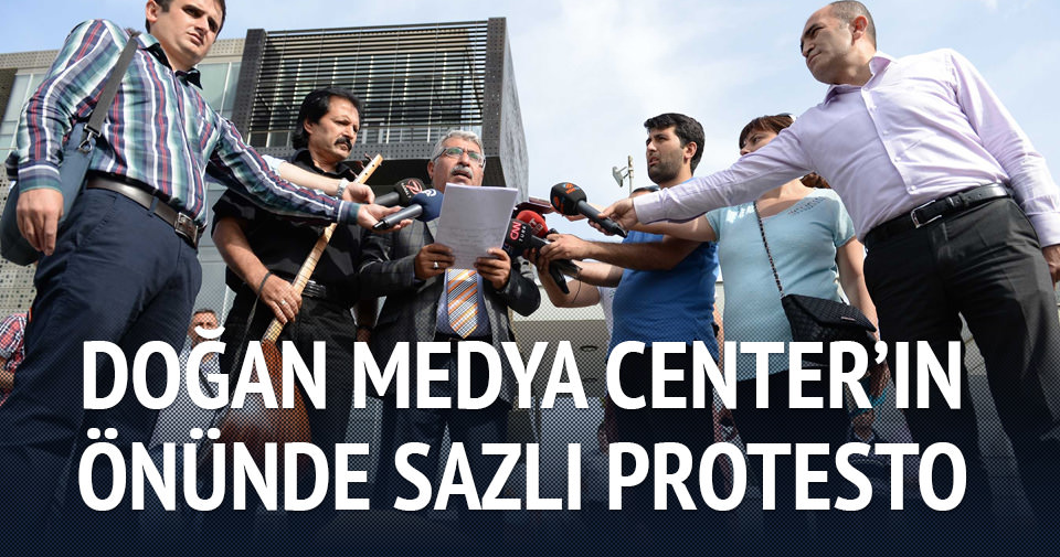Doğan Medya Center önünde protesto