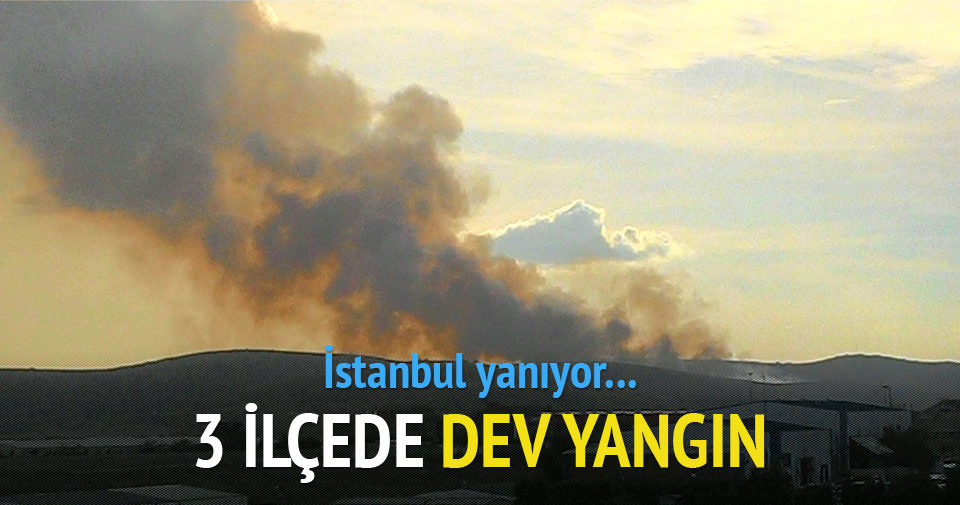 İstanbul’da 3 ilçede eş zamanlı yangın!