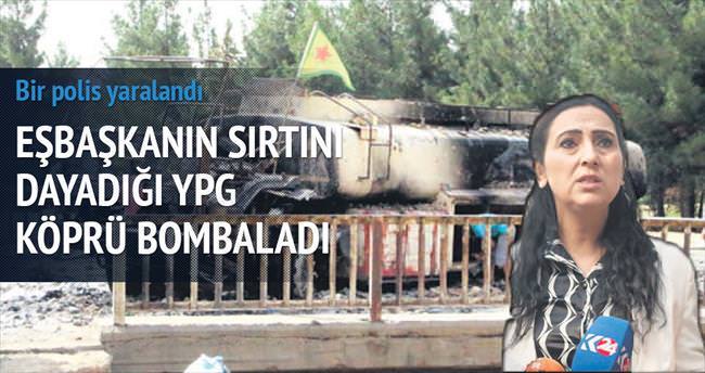 Eşbaşkanın sırtını dayadığı YPG köprü bombaladı!
