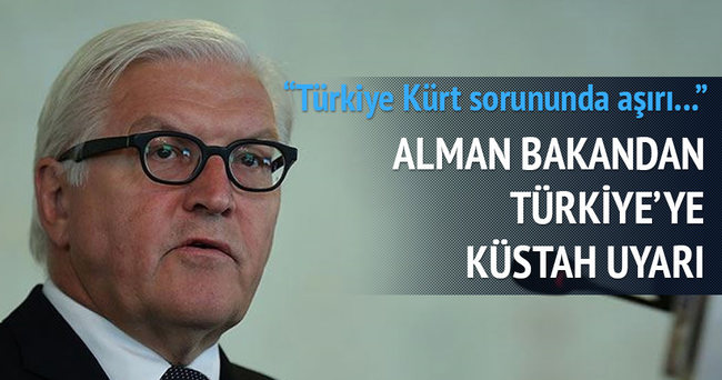 Alman bakandan Türkiye’ye küstah uyarı
