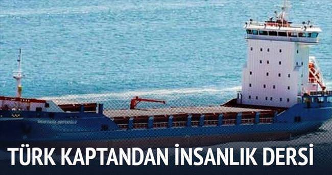 Suriyeli göçmenleri Türk kaptan kurtardı