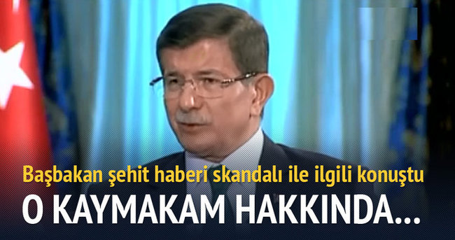 Başbakan Davutoğlu skandal hakkında konuştu