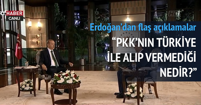 Erdoğan TRT’de soruları yanıtladı