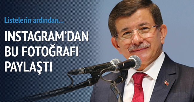 Başbakan Ahmet Davutoğlu Instagram’dan bu fotoğrafı paylaştı
