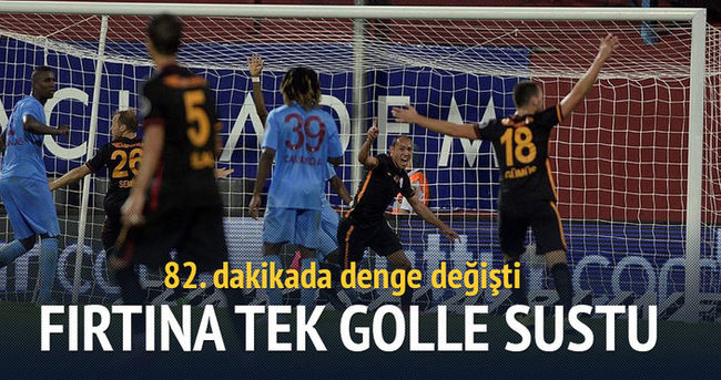 Trabzonspor tek gole boyun eğdi
